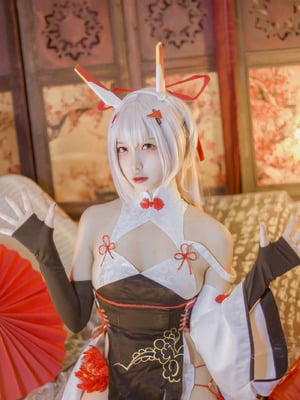 二佐Nisa - 碧蓝航线 绫波 新春旗袍_04