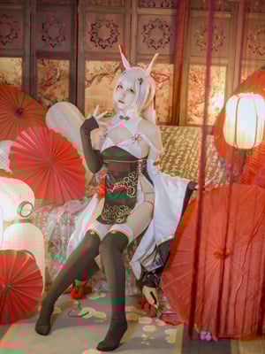 二佐Nisa - 碧蓝航线 绫波 新春旗袍_05