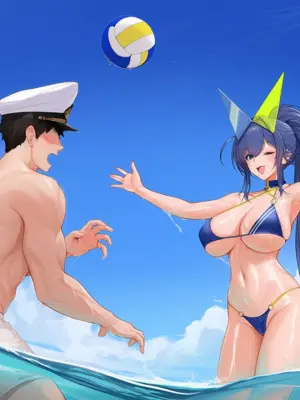 [AI小松鸟]清浪之上的排球，碧空之下的青梅，与蜜海之中的纯恋❤️新泽西老婆为你而奉上的蜜欲海滩❤️ 1-3 (AI Generated)_025_p24