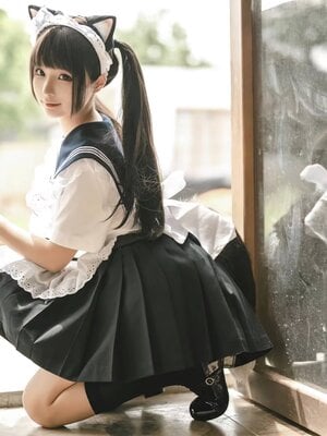 蠢沫沫 – 猫猫女仆_016