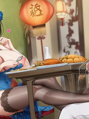 [AI小松鸟]约会前的梳妆准备❤️与东煌丽人的口爱盛宴❤️❤️与东煌丽人共度的爱辉独密宴会❤️[Ai Generated]_101_p101