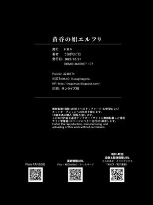 [H.B.A (うさぎなごむ)] 黄昏の娼エルフ 1-9 [疏碼、無修正]_356