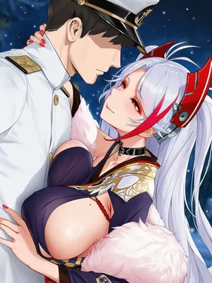 [AI小松鸟]重樱雪夜的温泉赴约❤️与欧根亲王老婆的漫恋之夜❤️ [Ai Generated]_018_p17