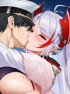 [AI小松鸟]重樱雪夜的温泉赴约❤️与欧根亲王老婆的漫恋之夜❤️ [Ai Generated]_025_p24