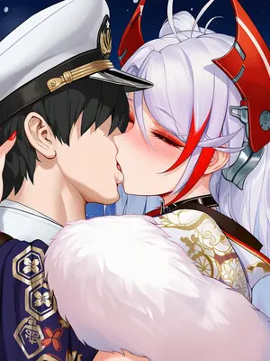 [AI小松鸟]重樱雪夜的温泉赴约❤️与欧根亲王老婆的漫恋之夜❤️ [Ai Generated]_026_p25