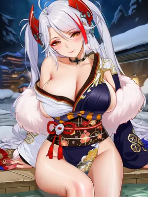 [AI小松鸟]重樱雪夜的温泉赴约❤️与欧根亲王老婆的漫恋之夜❤️ [Ai Generated]_038_p37