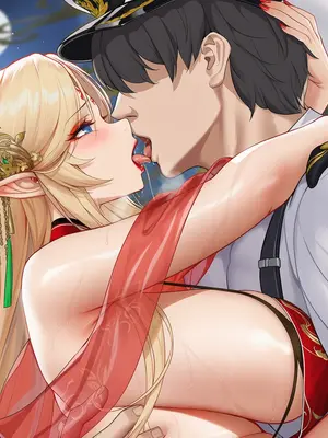 [AI小松鸟]月圆之下的闺恋❤️与布雷斯特老婆共爱的爱夜情房❤️[Ai Generated]_040_p39