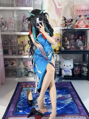 白栎Shirly - 明日方舟 夕 染尘烟旗袍_006_aagl