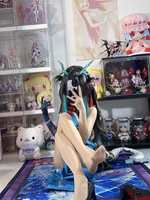 白栎Shirly - 明日方舟 夕 染尘烟旗袍_023_axwu