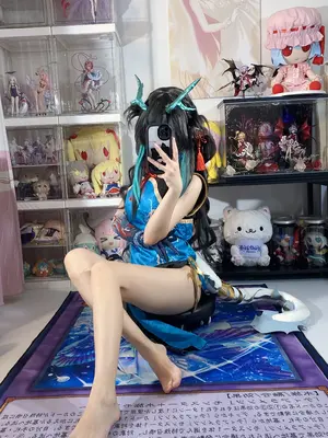 白栎Shirly - 明日方舟 夕 染尘烟旗袍_027_mfax