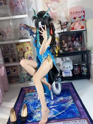 白栎Shirly - 明日方舟 夕 染尘烟旗袍_028_jxyh