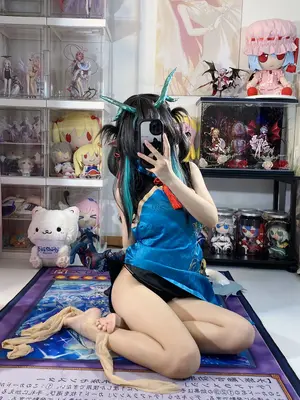 白栎Shirly - 明日方舟 夕 染尘烟旗袍_058_dhpa