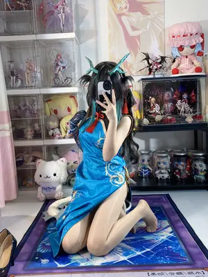 白栎Shirly - 明日方舟 夕 染尘烟旗袍_060_diwx