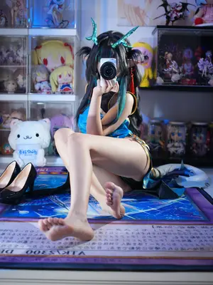 白栎Shirly - 明日方舟 夕 染尘烟旗袍_112_ivem