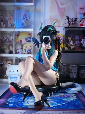 白栎Shirly - 明日方舟 夕 染尘烟旗袍_114_ield