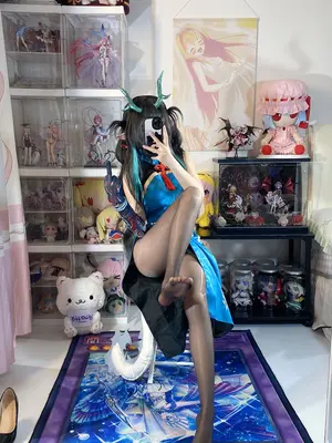 白栎Shirly - 明日方舟 夕 染尘烟旗袍_124_nyav