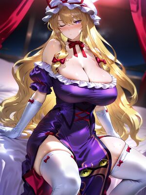 (Flowersbeautiful) 5a22.八雲紫 BBC 東方Project【344p】[AI Generated]_145_5a22._BBC_Project344p_145