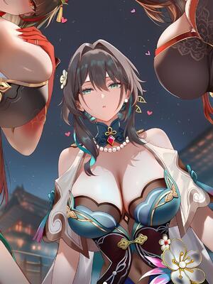 [神奇牛子] 击破队大姐姐们的茶会 Break Effect Teaparty [AI GENERATED]_016_016