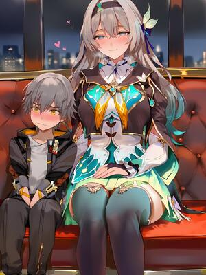 [神奇牛子] 击破队大姐姐们的茶会 Break Effect Teaparty [AI GENERATED]_024_024