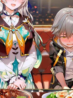 [神奇牛子] 击破队大姐姐们的茶会 Break Effect Teaparty [AI GENERATED]_027_027