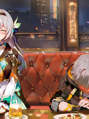 [神奇牛子] 击破队大姐姐们的茶会 Break Effect Teaparty [AI GENERATED]_045_045