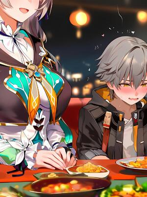 [神奇牛子] 击破队大姐姐们的茶会 Break Effect Teaparty [AI GENERATED]_046_046