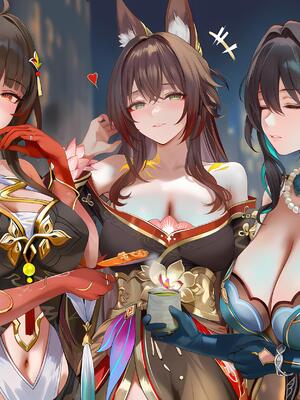 [神奇牛子] 击破队大姐姐们的茶会 Break Effect Teaparty [AI GENERATED]_058_058