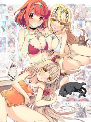 [わつき屋 (わつきるみ、結城成)] RE：COLORS!#06 キラキラkawaii! ブレイド大集合♪ (ゼノブレイドシリーズ) [DL版] [甜族星人x我不看本子汉化]_04_ttlw